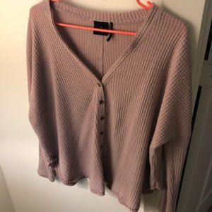 Thermal Button-Front Top from Urban Outfitters